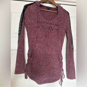 Karv Long Sleeve Top with Mesh Accents